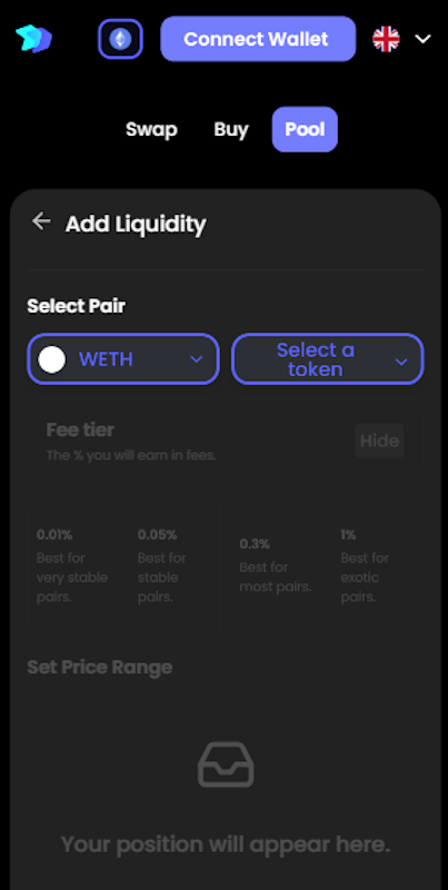 Best Wallet DEX liquidity pool