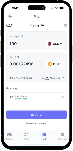 Buy Bitcoin on Best Wallet