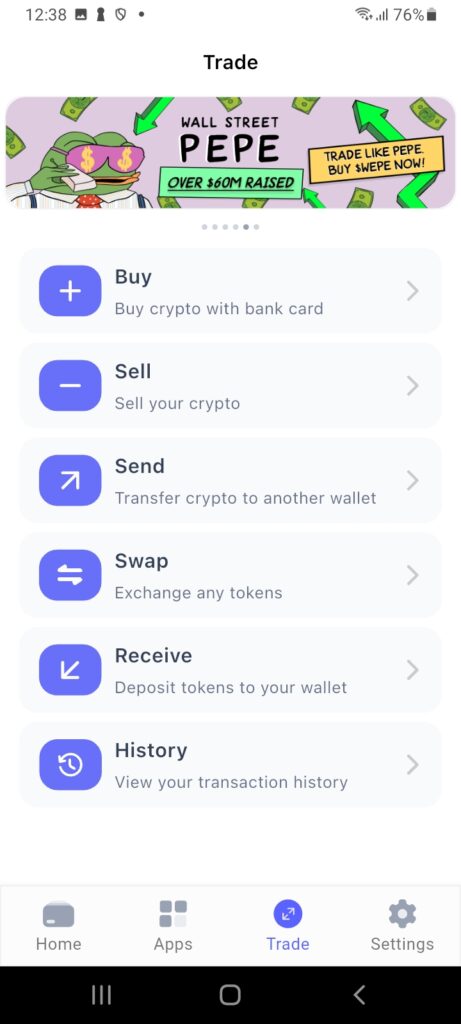  meme coins en Best Wallet ERC20 app