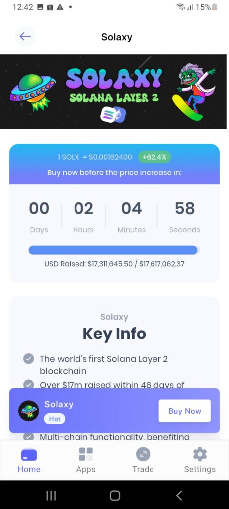 Solaxy staking in Best Wallet