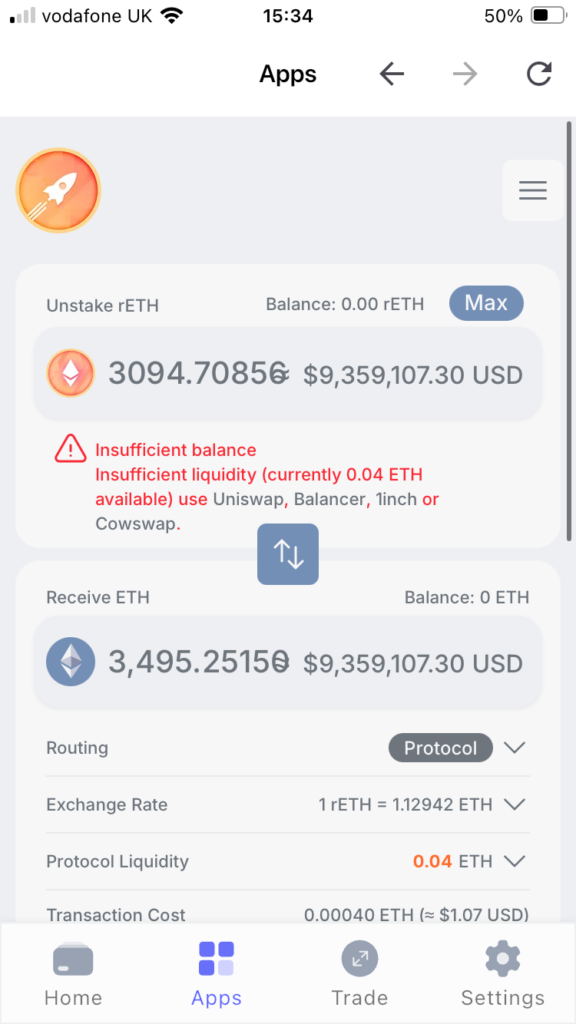 Stake cryptos on the Best Wallet app.