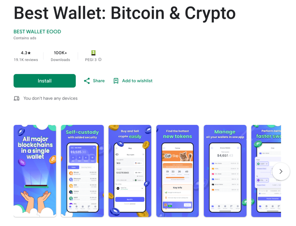 Descarga Best Wallet en Google Play Store