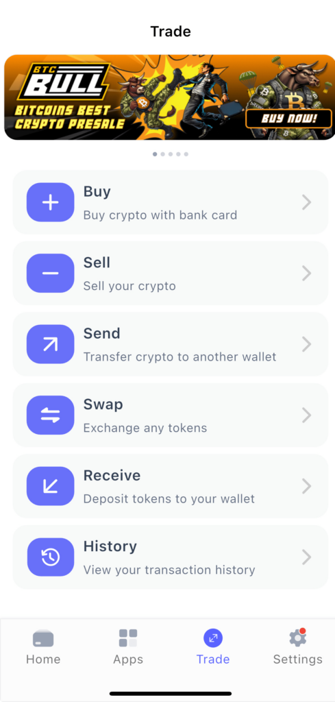 Explore the Best Wallet app with simple taps.