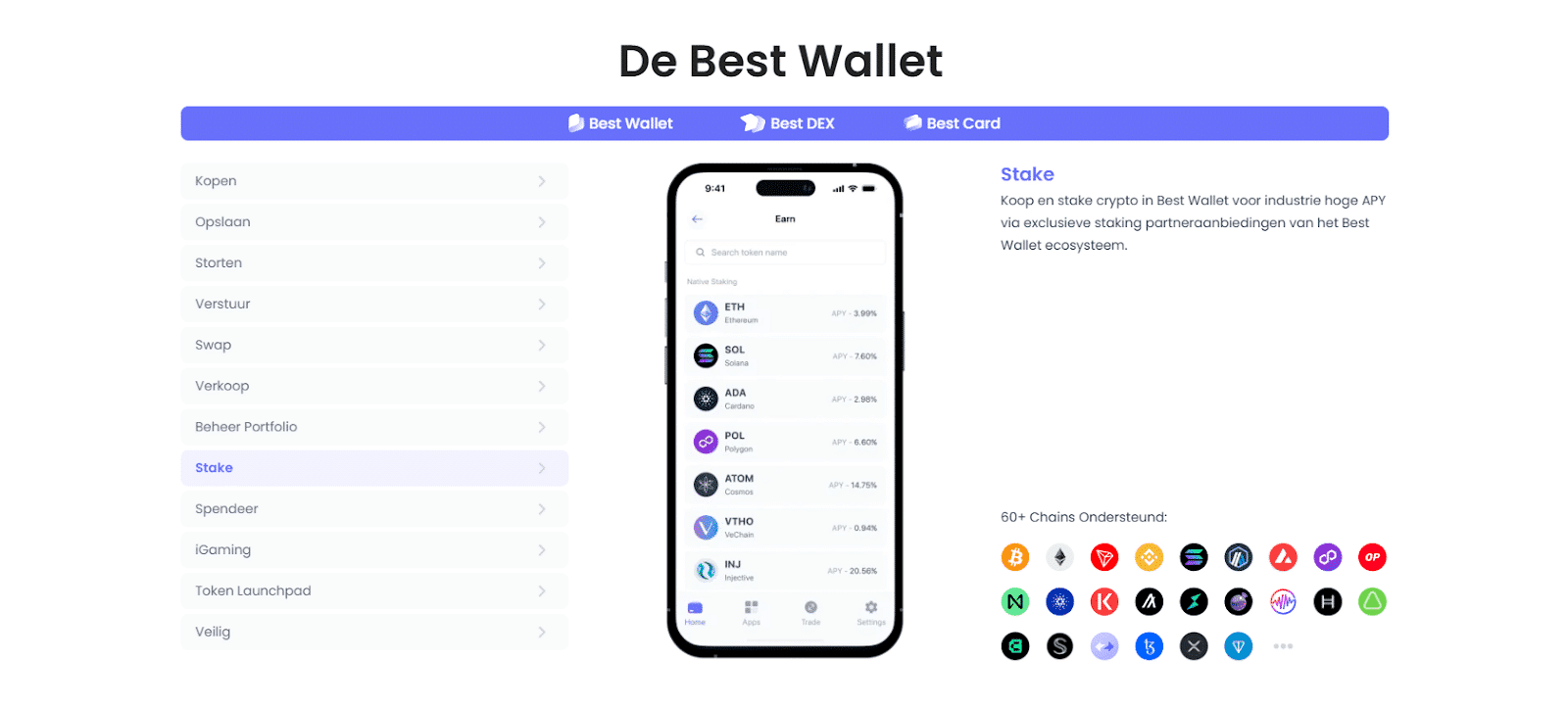 Best Wallet, beste crypto staking platform