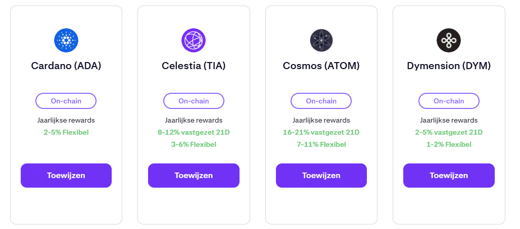 Kraken, Nederland crypto staking platform