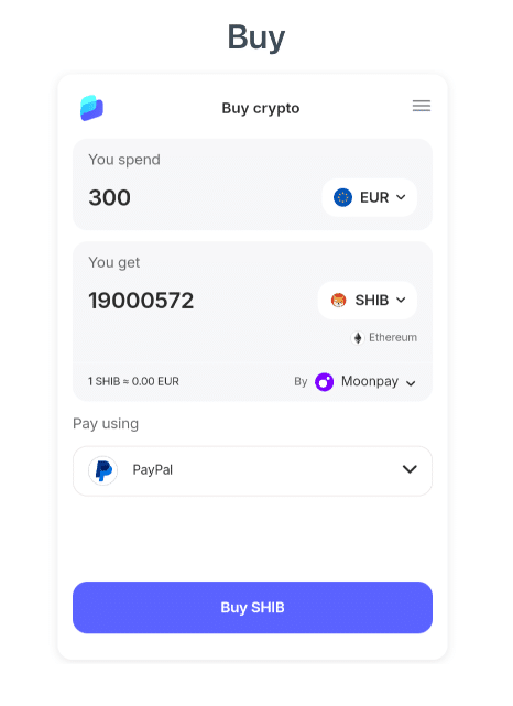 SHIB kopen bij de beste Ethereum wallet