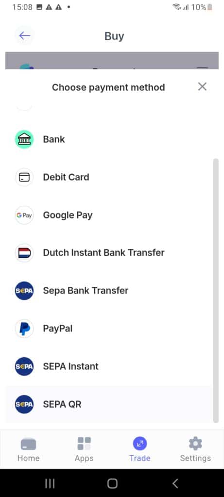 Best Wallet supported payment methods