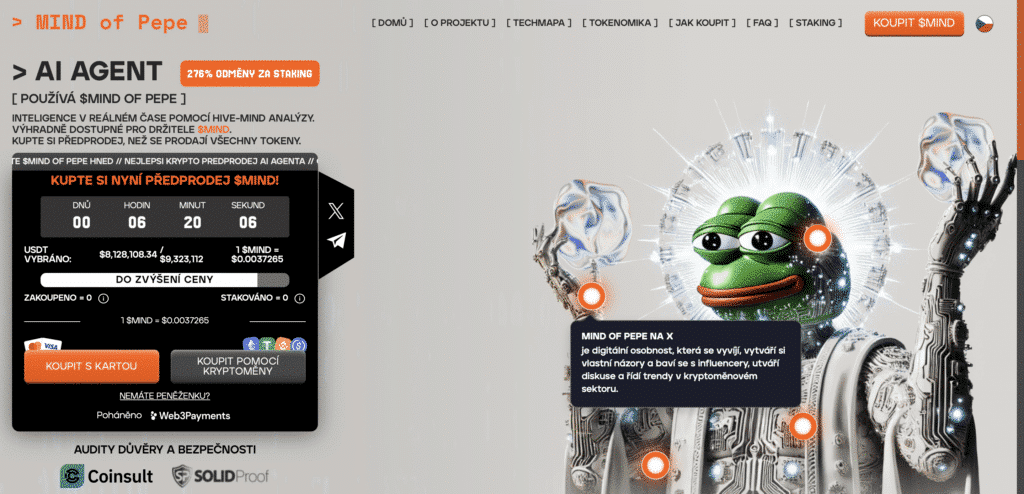 Proč patří MIND of Pepe mezi nejlepší meme coiny roku 2025