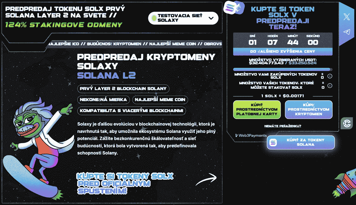 solaxy ktoré kryptomeny majú budúcnosť