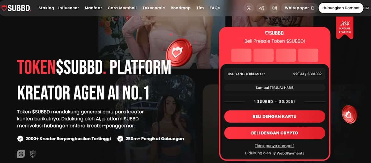 Beranda presale token SUBBD