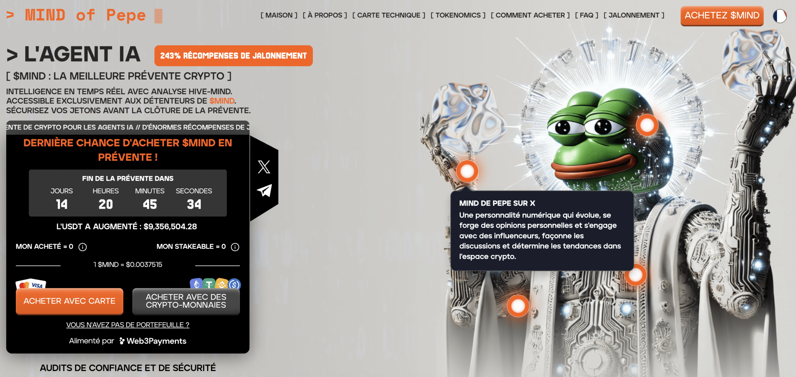 Mind of PEPE prévente crypto