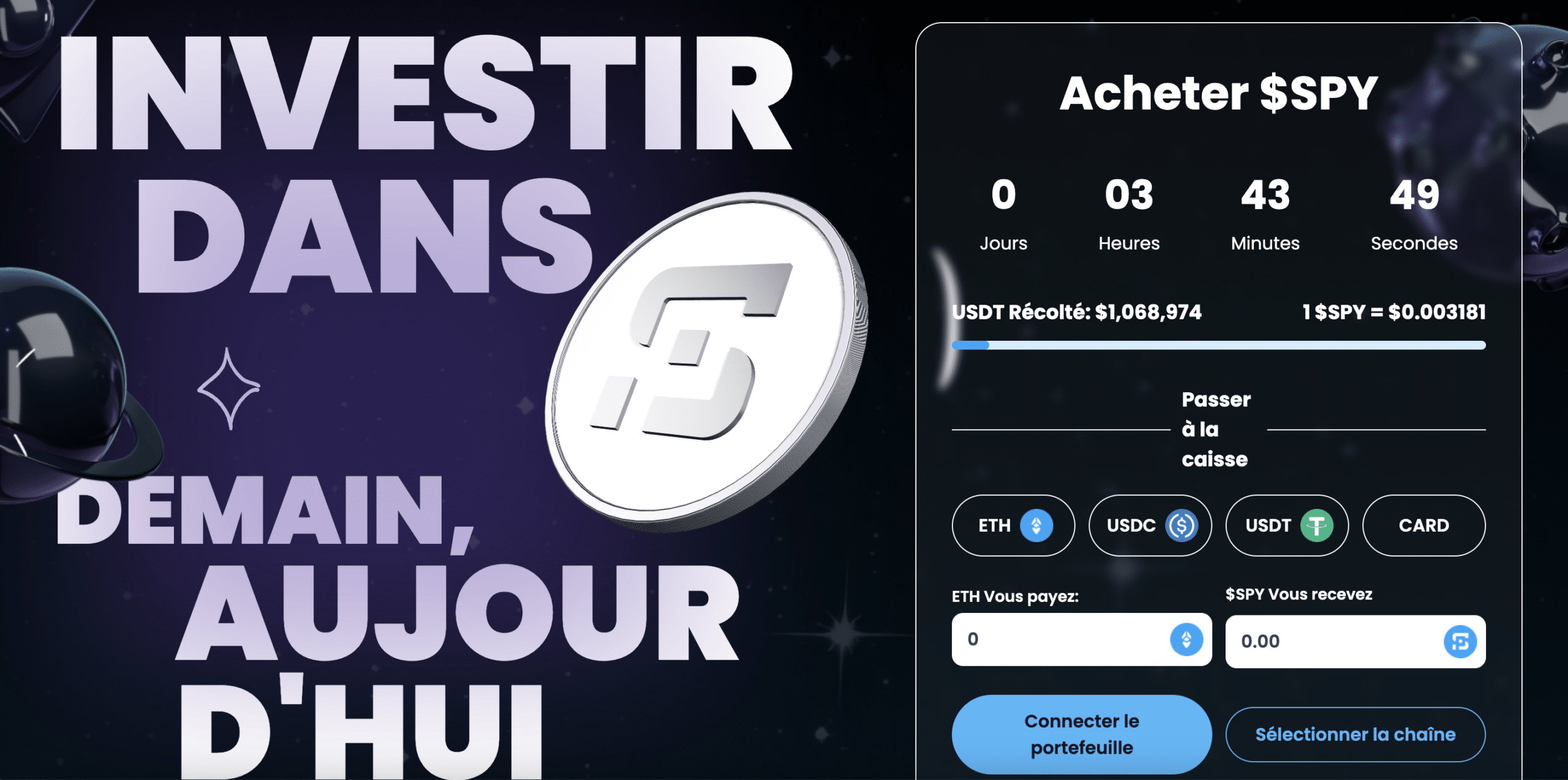 Spacepay prévente crypto