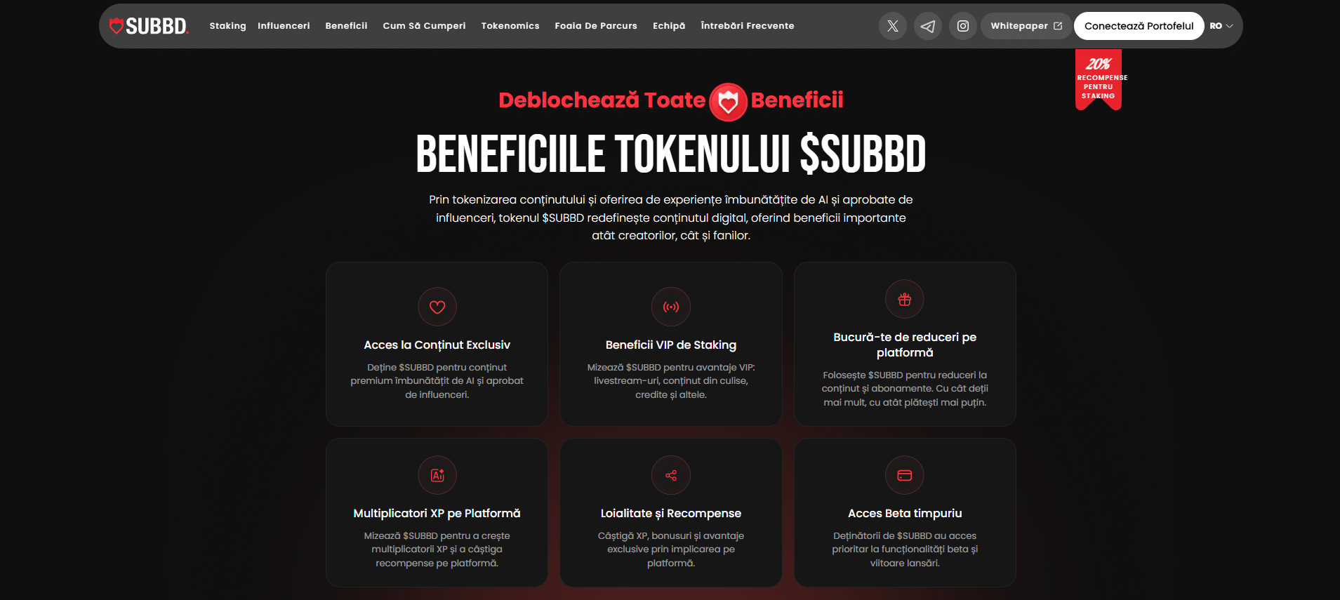 SUBBD - beneficiile tokenului