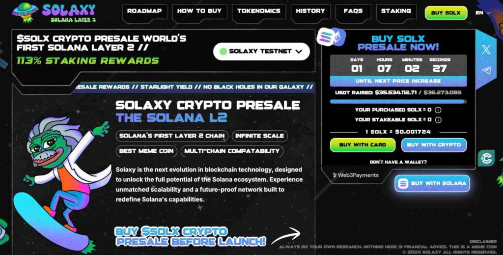 Solaxy presale