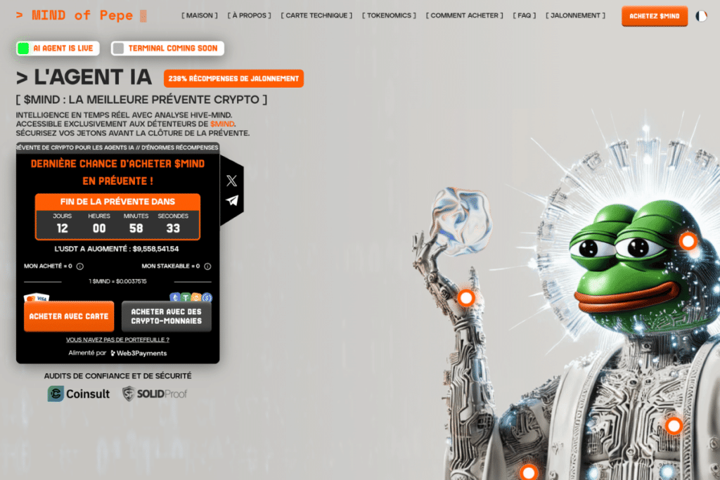 Mind of Pepe : Acheter crypto