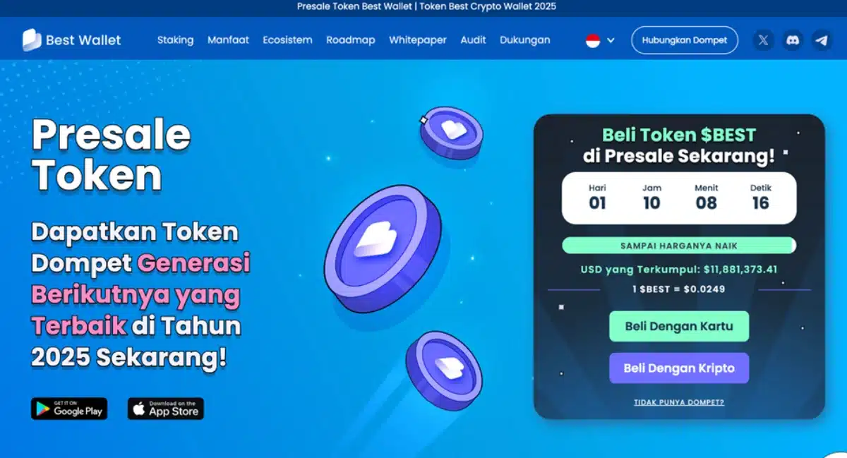 4. Best Wallet Token ($BEST) – Token dari Web3 Wallet Generasi Baru dengan Staking APY Tinggi dan Hak Tata Kelola