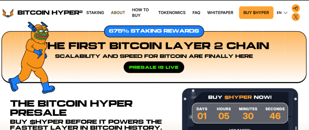 Bitcoin Hyper een van de beste altcoins van dit jaar met schaalbare Layer-2 Bitcoin oplossing