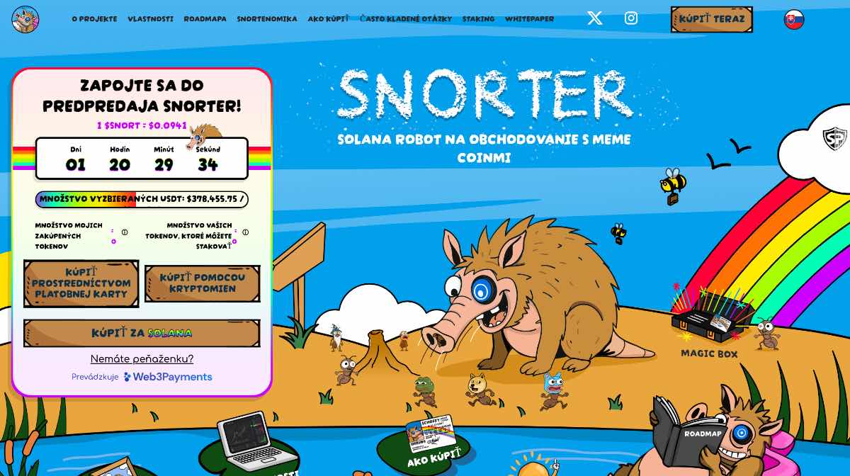 Snorter Token kryptomeny s najväčším potenciálom