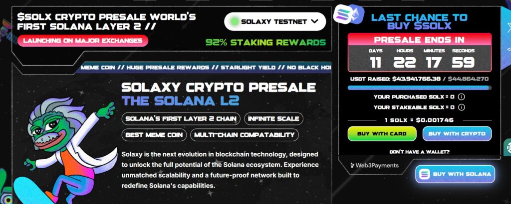 Solaxy presale
