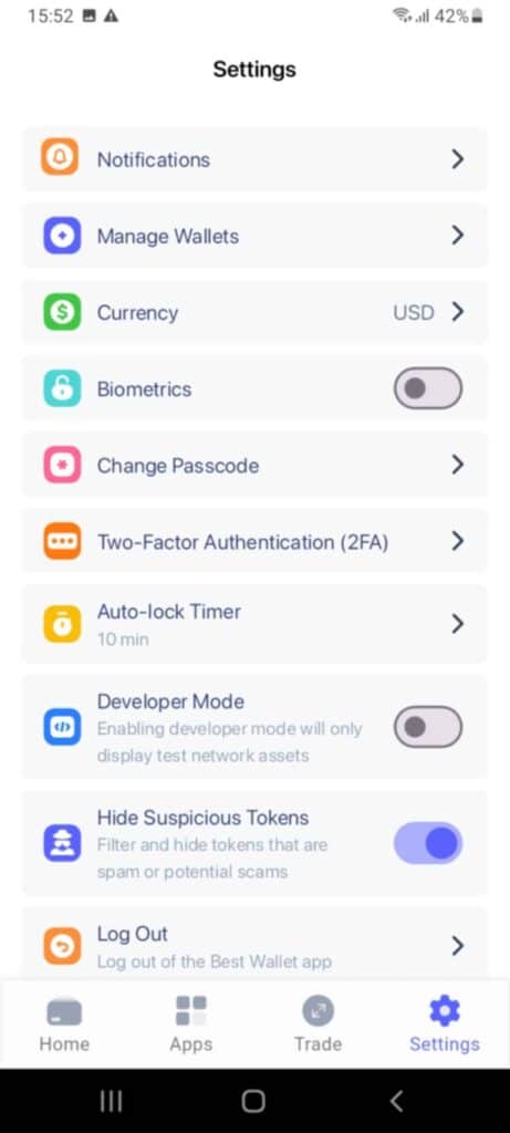 registro y seguridad en cardano wallet