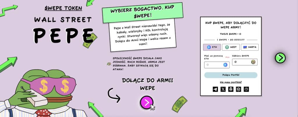 wall street pepe nowa kryptowaluta memecoin