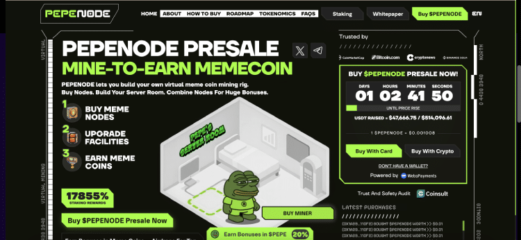 pepenode geld verdienen met crypto