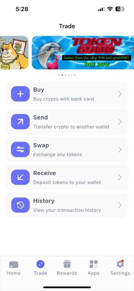 Best Wallet buy, trade, and swap tokens