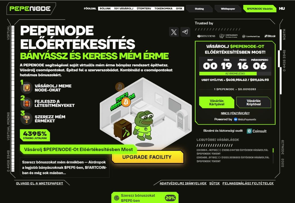 PEPENODE legjobb mém érmék