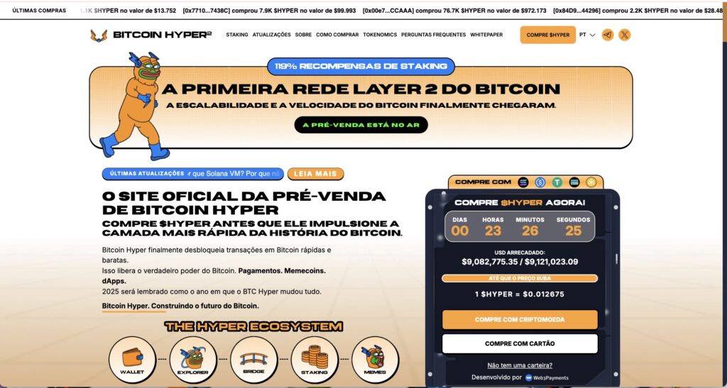 pré-venda bitcoin hyper
