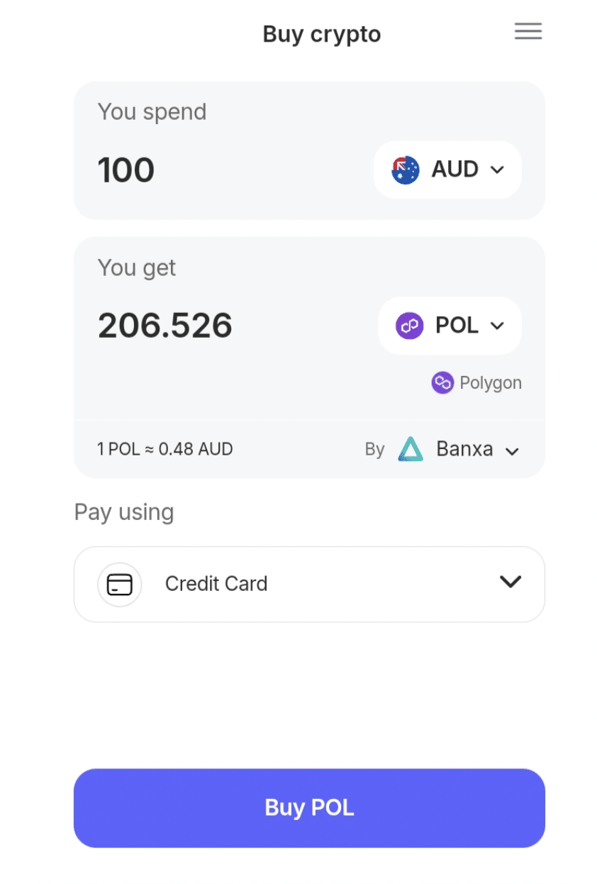 Jak koupit Polygon na Best Wallet