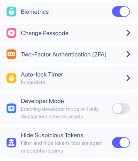 Zabezpečení na Best Wallet - jak koupit Polygon 