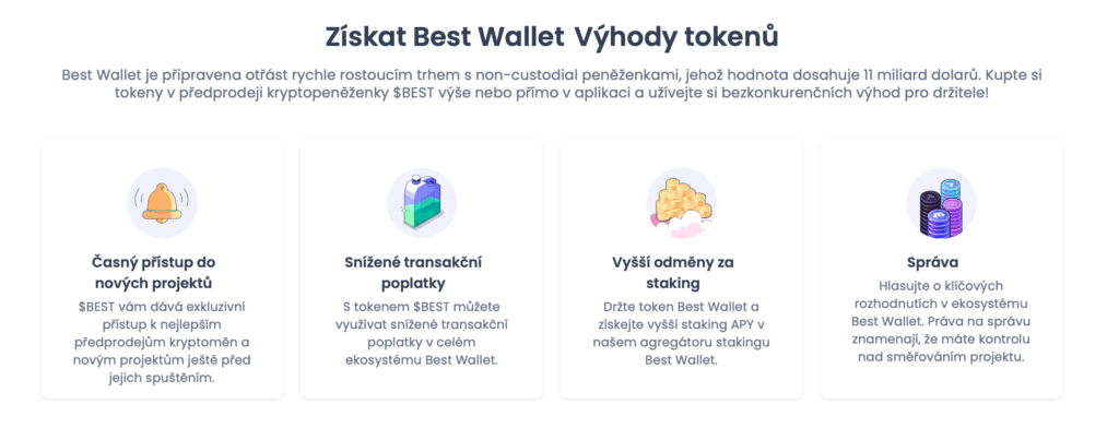 Benefity tokenu BEST