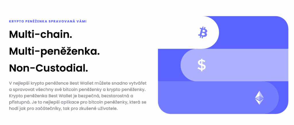 Vlastnosti krypto peněženky Best Wallet