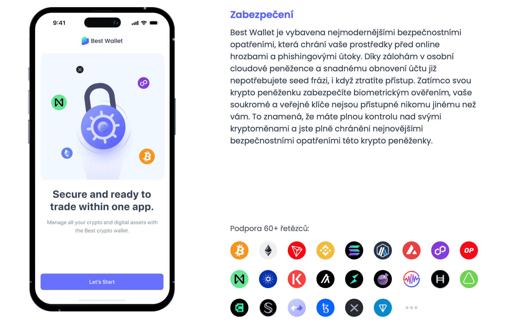 Zabezpečení Best Wallet
