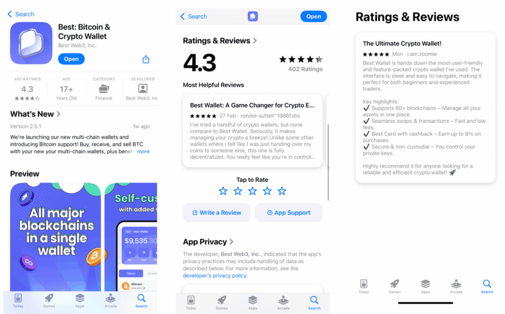 Best Wallet หนึ่งใน Crypto Wallet ชั้นนำที่เหมาะกับมือใหม่